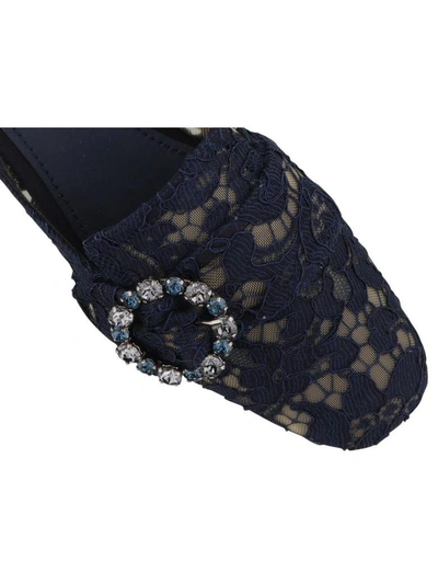 Shop Dolce & Gabbana Slipper In Dark Blue