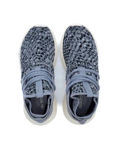 Shop Adidas Originals Adidas Tubular Entrap Light Grey Sneaker In Grigio