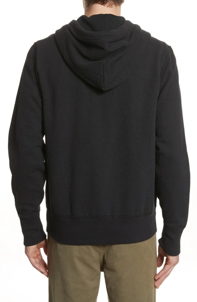 Shop Rag & Bone Standard Issue Zip Hoodie In Black