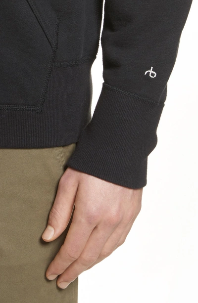 Shop Rag & Bone Standard Issue Zip Hoodie In Black
