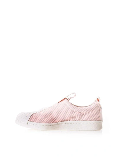 Shop Adidas Originals Superstar Bw Slip-on Sneakers In Pink