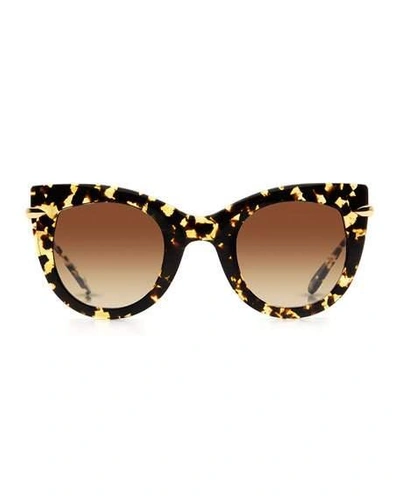 Shop Krewe Laveau Cat-eye Sunglasses In Brown
