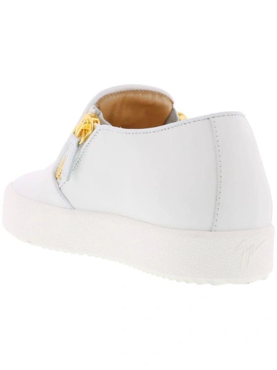 Shop Giuseppe Zanotti May London Loafer In White