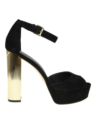 Michael Kors Paloma Sandals In Black Suede ModeSens