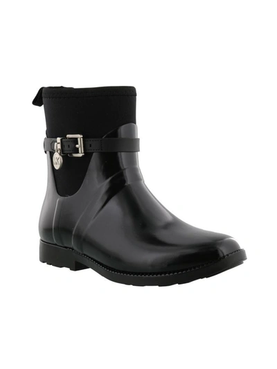 Shop Michael Kors Charm Rain Boot In Black