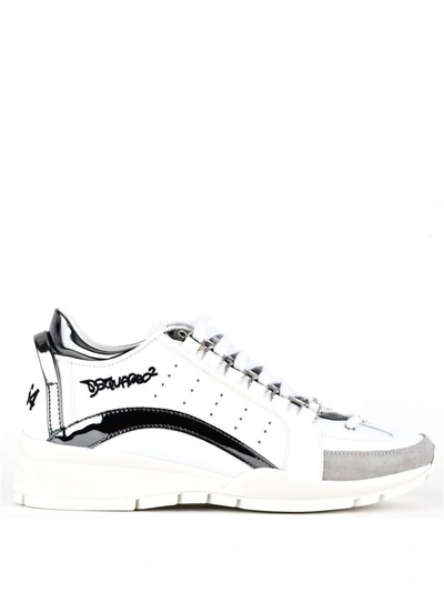 Shop Dsquared2 Dsquared Sneakers In Bianco