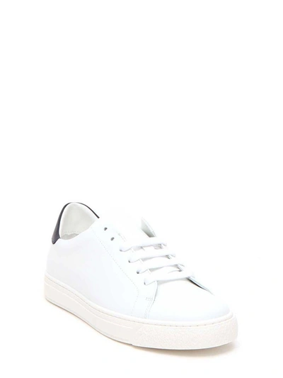 Shop Anya Hindmarch Smile Detail Sneaker In White