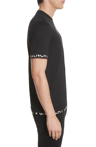 Shop Givenchy Half Band Crewneck T-shirt In Black
