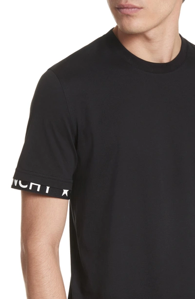 Shop Givenchy Half Band Crewneck T-shirt In Black