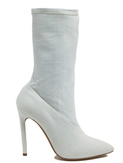 Shop Yeezy Ankle Boots In Light Blue
