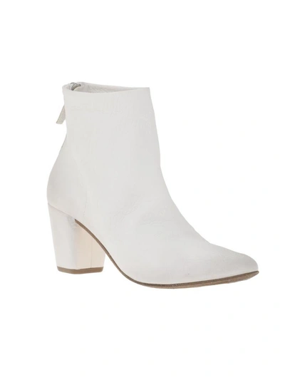 Shop Marsèll Leather Boot In Bianco Optical