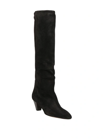 Shop Isabel Marant Robby Suede Boot In Nero