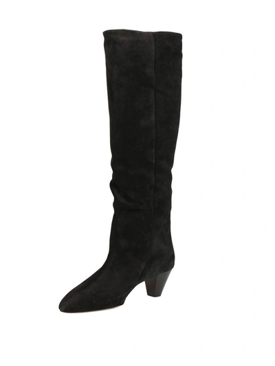 Shop Isabel Marant Robby Suede Boot In Nero
