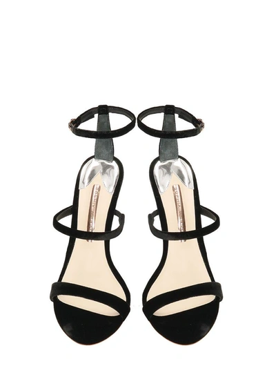 Shop Sophia Webster Rosalind Crystal Sandals In Black