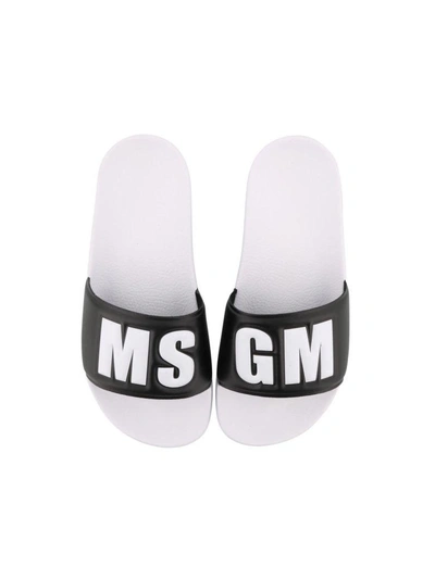 Shop Msgm Sandal In Black