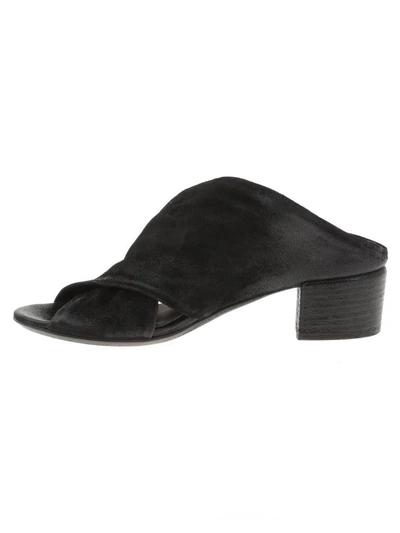 Shop Marsèll Leather Sandal In Black