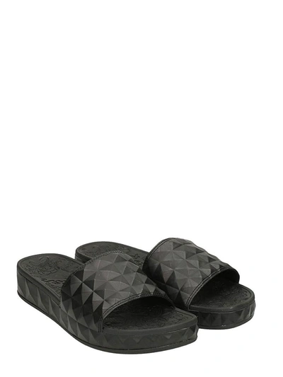 Shop Ash Spl Side Pool Sandals In Black