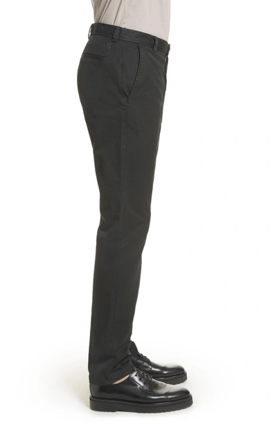 Shop Acne Studios Isher Chinos In Coal Black