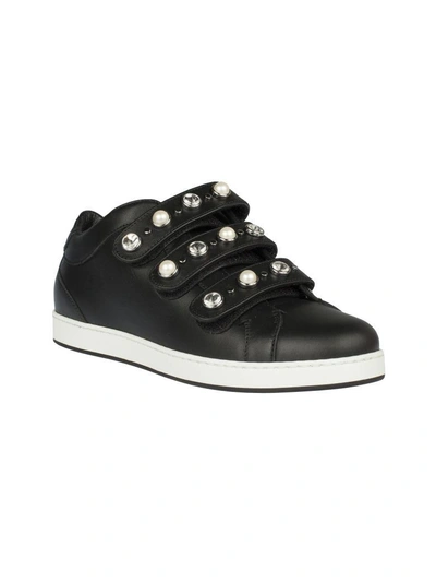 Shop Jimmy Choo Ny Sneakers In Black Mix