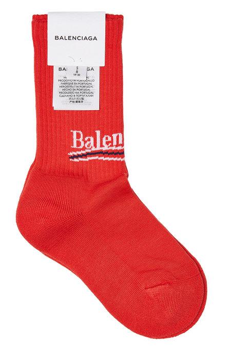 balenciaga red socks