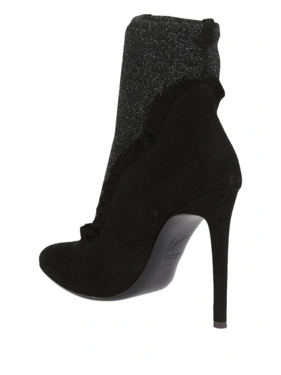Shop Giuseppe Zanotti Socket Ankle Boots In Black