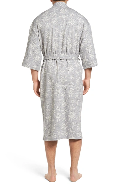 Shop Majestic Vintage Tropical Robe In Grey