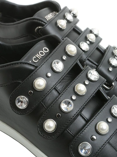Shop Jimmy Choo Ny Sneakers In Nero