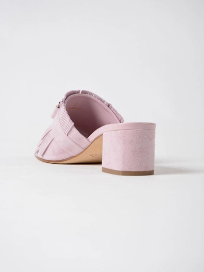 Shop Tod's Sand.38a Doppia T Micro Fran. In Lkeepsake Lilac