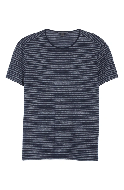 Shop John Varvatos Stripe T-shirt In Eclipse
