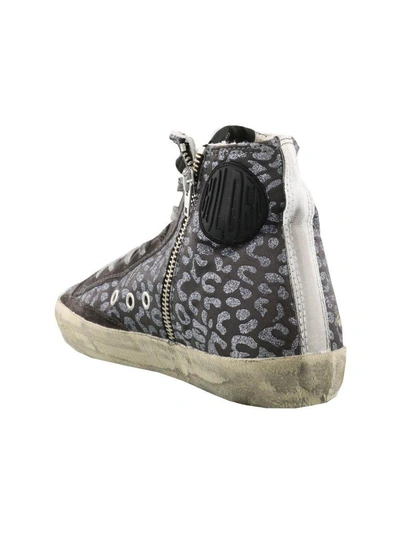 Shop Golden Goose Francy Sneaker In Glitter Leopard-white Star