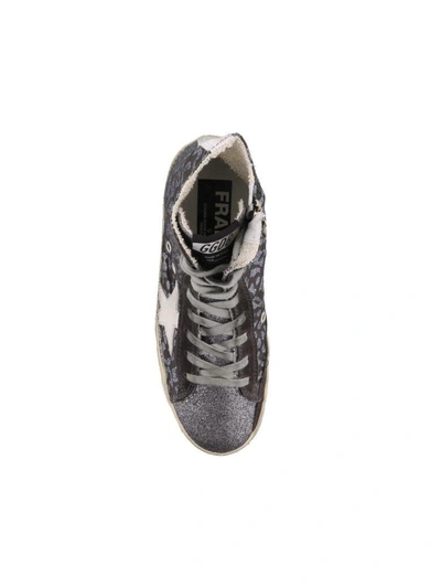 Shop Golden Goose Francy Sneaker In Glitter Leopard-white Star