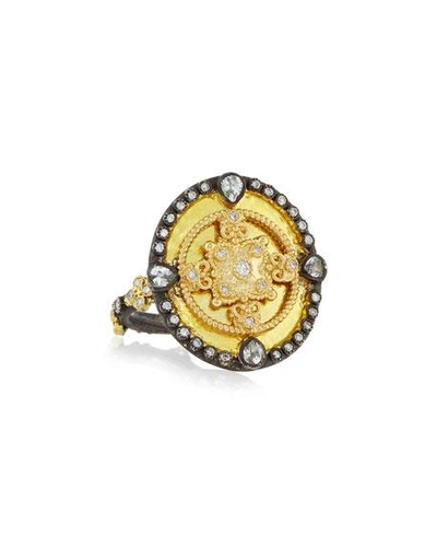 Shop Armenta Oid World Heraldry Oval Shield Ring In Old World