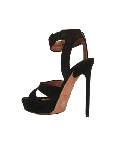 Shop Givenchy Shark Lock Sandals In Nero