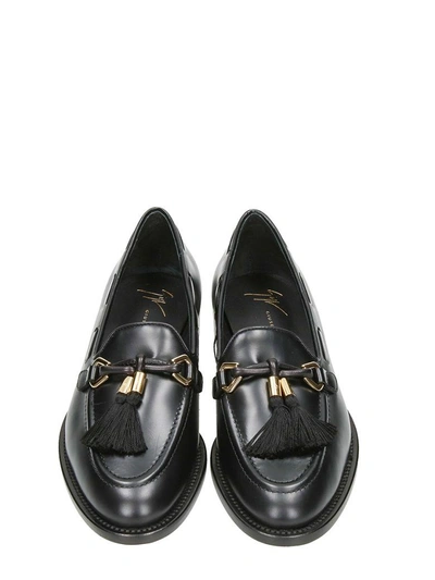 Shop Giuseppe Zanotti Jean-pierre Tassel Loafers In Black