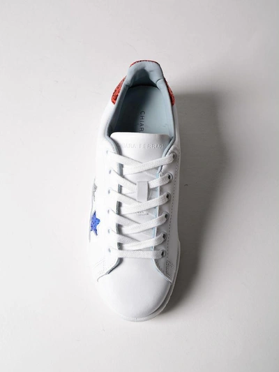 Shop Chiara Ferragni Roger Sneakers In White Star Multi