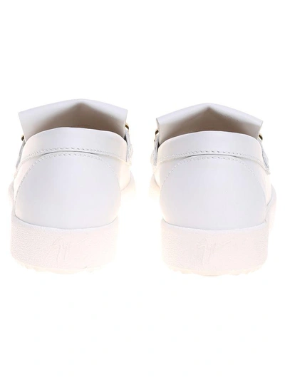 Shop Giuseppe Zanotti Design Studs Sneakers In White
