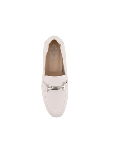 Shop Tod's Double T Loafer In White