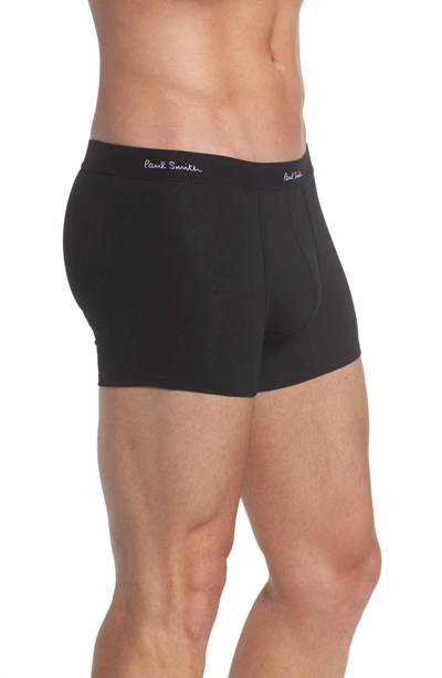 Shop Paul Smith Stretch Cotton Trunks In Black