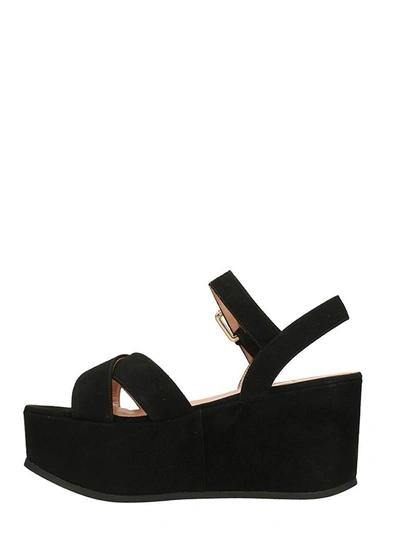 Shop L'autre Chose Sling Back Platform Sandals In Black