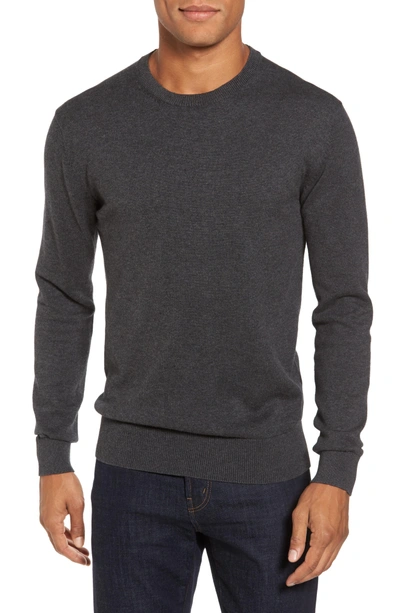 Shop French Connection Portrait Crewneck Sweater In Charcoal Mel