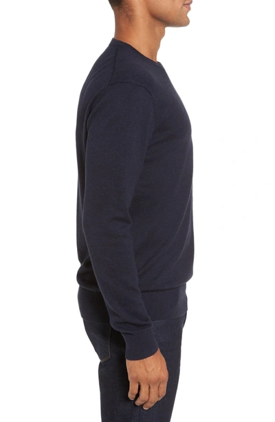 Shop French Connection Portrait Crewneck Sweater In Marine Blue
