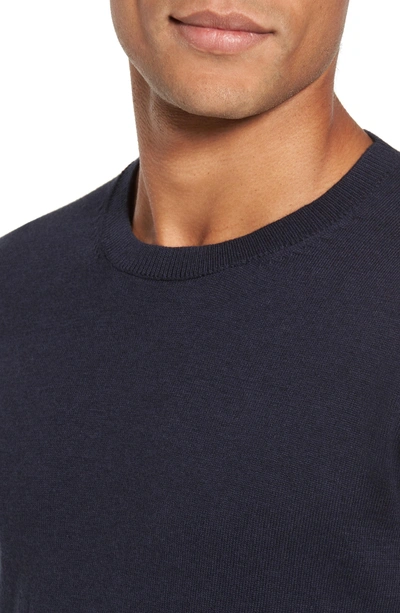 Shop French Connection Portrait Crewneck Sweater In Marine Blue