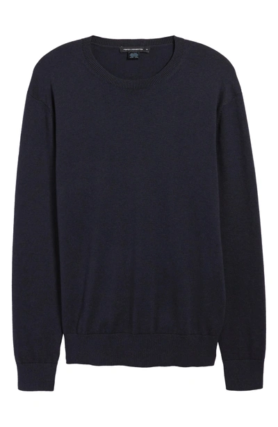 Shop French Connection Portrait Crewneck Sweater In Marine Blue