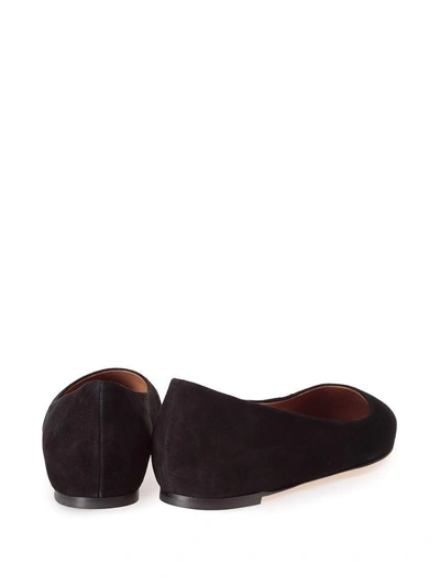 Shop Lerre Suede Pointed Ballet Flat In Nero