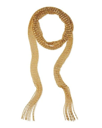 Shop Auden Leighton Gold-plated Scarf Necklace