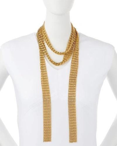 Shop Auden Leighton Gold-plated Scarf Necklace