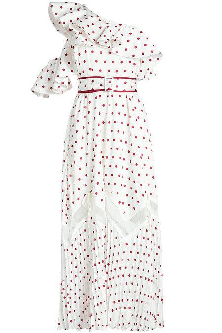 frill polka dot dress