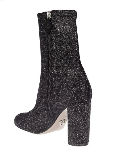 Shop Oscar Tiye Giorgia Velvet Shine Boots In Black