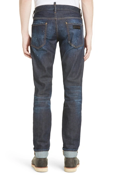 Shop Dsquared2 Slim Nothing Jeans In Blue