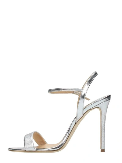 Shop The Seller Silver Wash Leather Sandals